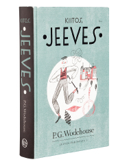 Ett omslag av boken Kiitos, Jeeves.