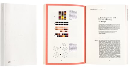 A cover and a spread of the book Design Credo.