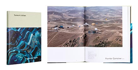 A cover and a spread of the book Tuomas A. Laitinen /<br />
Fundamental Matter.