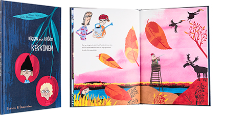 A cover and a spread of the book Boggan och Kyösti Kekkonen.