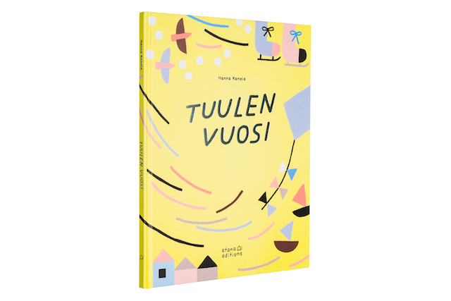 Kansi ja aukeama kirjasta Tuulen vuosi.