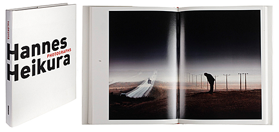 A cover and a spread of the book Hannes Heikura, Valokuvia - Photographs.