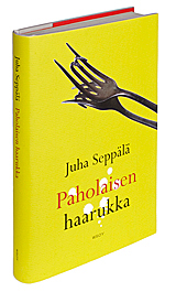 Ett omslag av boken Paholaisen haarukka.