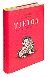 Ett omslag av boken Tietoa kaikkitietäville.