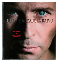 Ett omslag av boken Himo, rakkaus ja raivo.