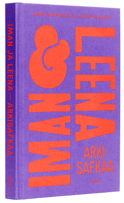 Ett omslag av boken Iman ja Leena – Arkisafkaa .