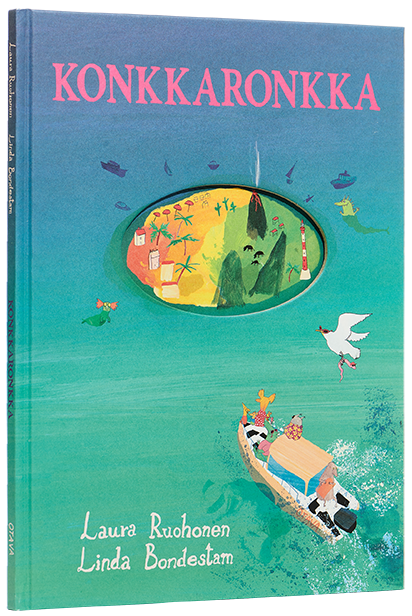 Ett omslag av boken Hela konkarongen / Konkkaronkka.