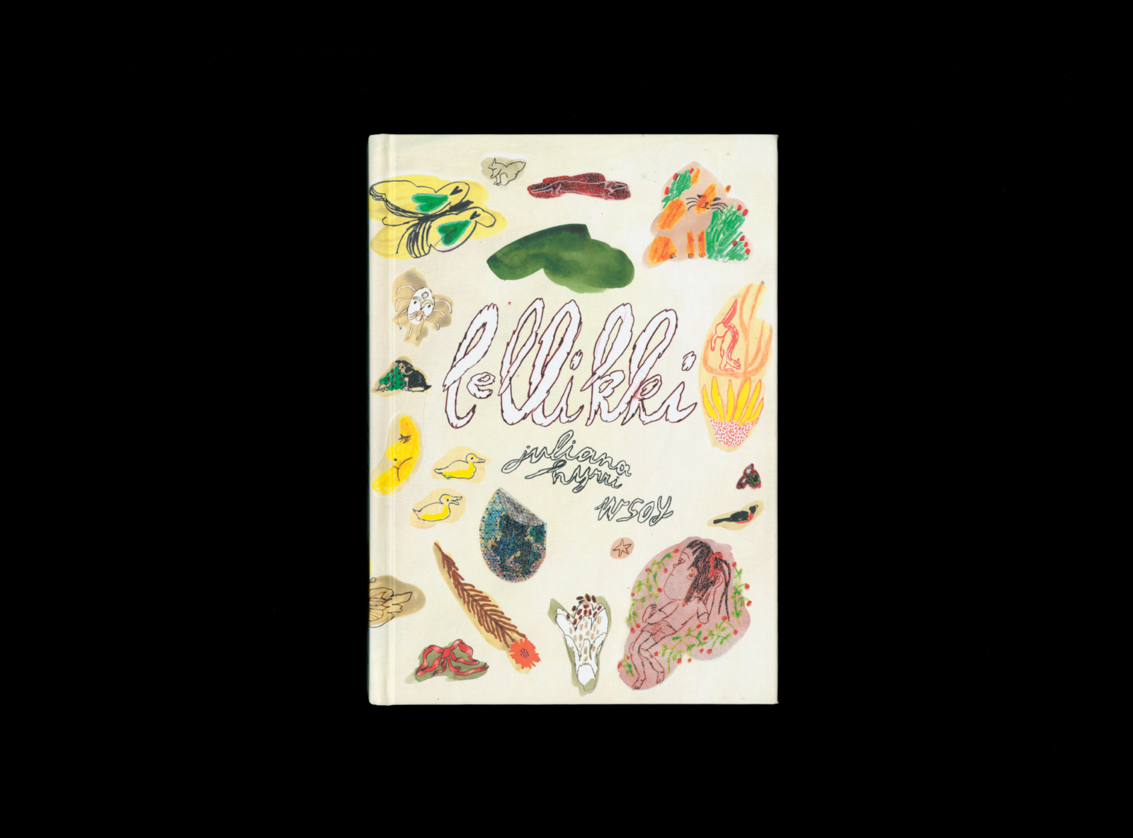 Kansi ja aukeama kirjasta Lellikki.