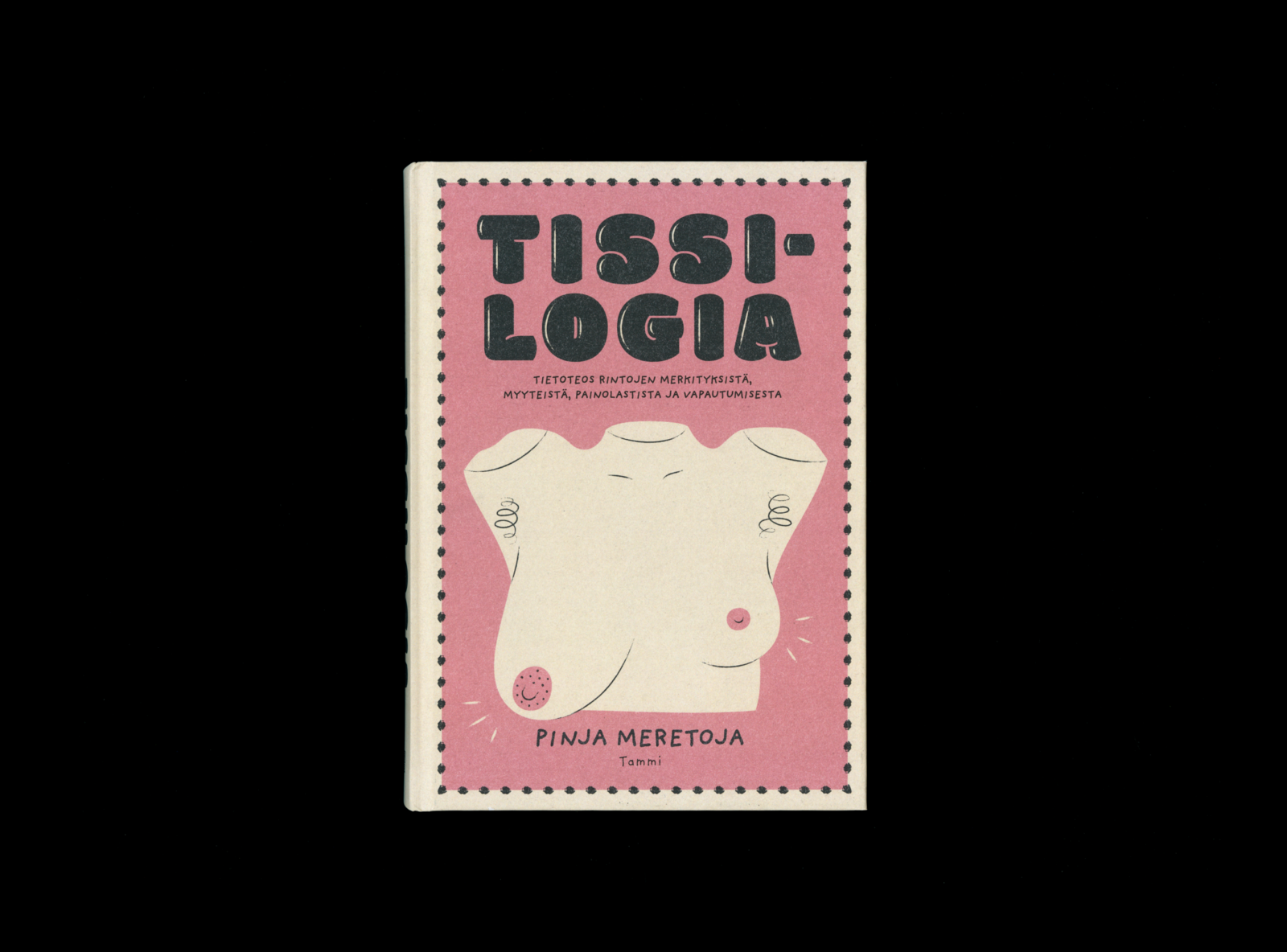 Kansi ja aukeama kirjasta Tissilogia.